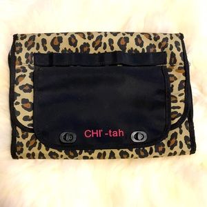 Trifold CHI-tah makeup and hot tool case